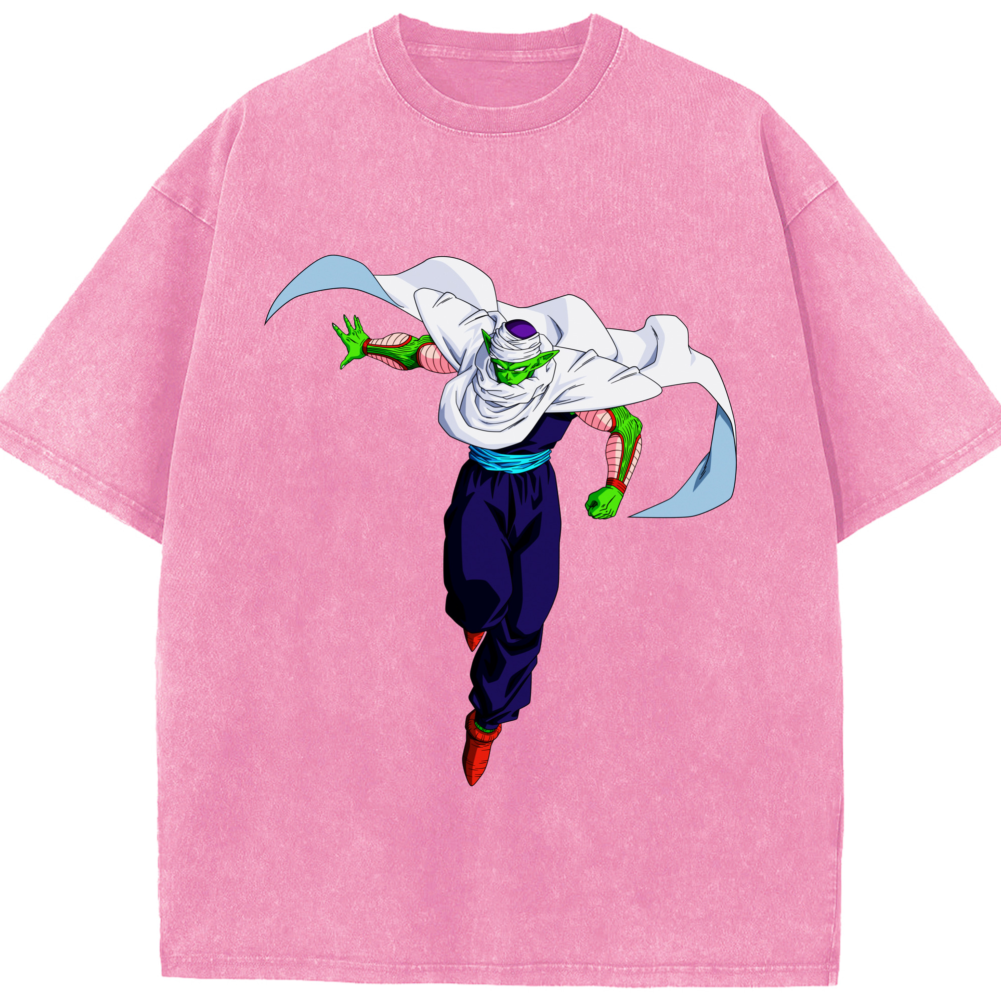 （画像用） ドラゴンボール ピッコロ DRAGON BALL Piccolo 綿100% ヴィンテージ風 半袖Tシャツ（フロントプリント）